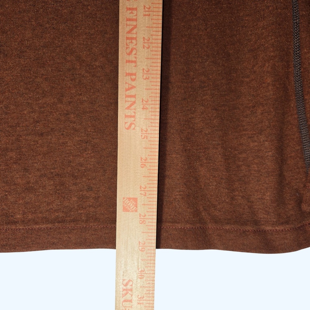 KUHL Revel 1/4 Zip Fleece Pullover Rust Burnt Orange Mens Large 3007 READ - Picture 8 of 8